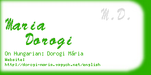 maria dorogi business card